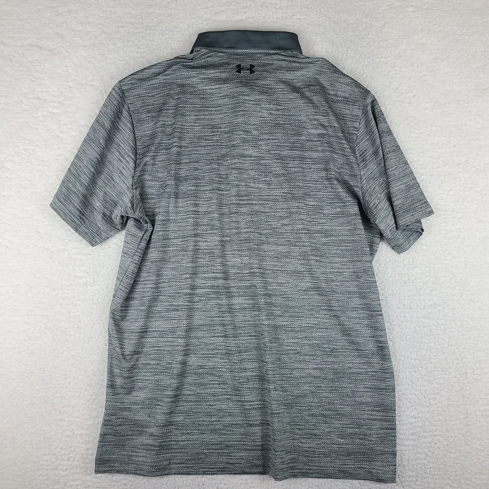 Under Armour Polo Shirt Mens XLT XL Tall Gray Heathered The Performance Loose